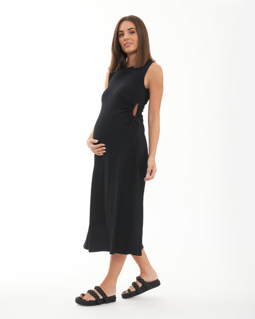 Carol Rib A-Line Dress - Yo Mama Maternity