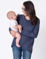 Crossover Maternity/Nursing Sweater - Yo Mama Maternity