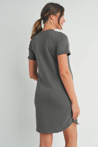 Crew Neck T-Shirt Dress - Yo Mama Maternity