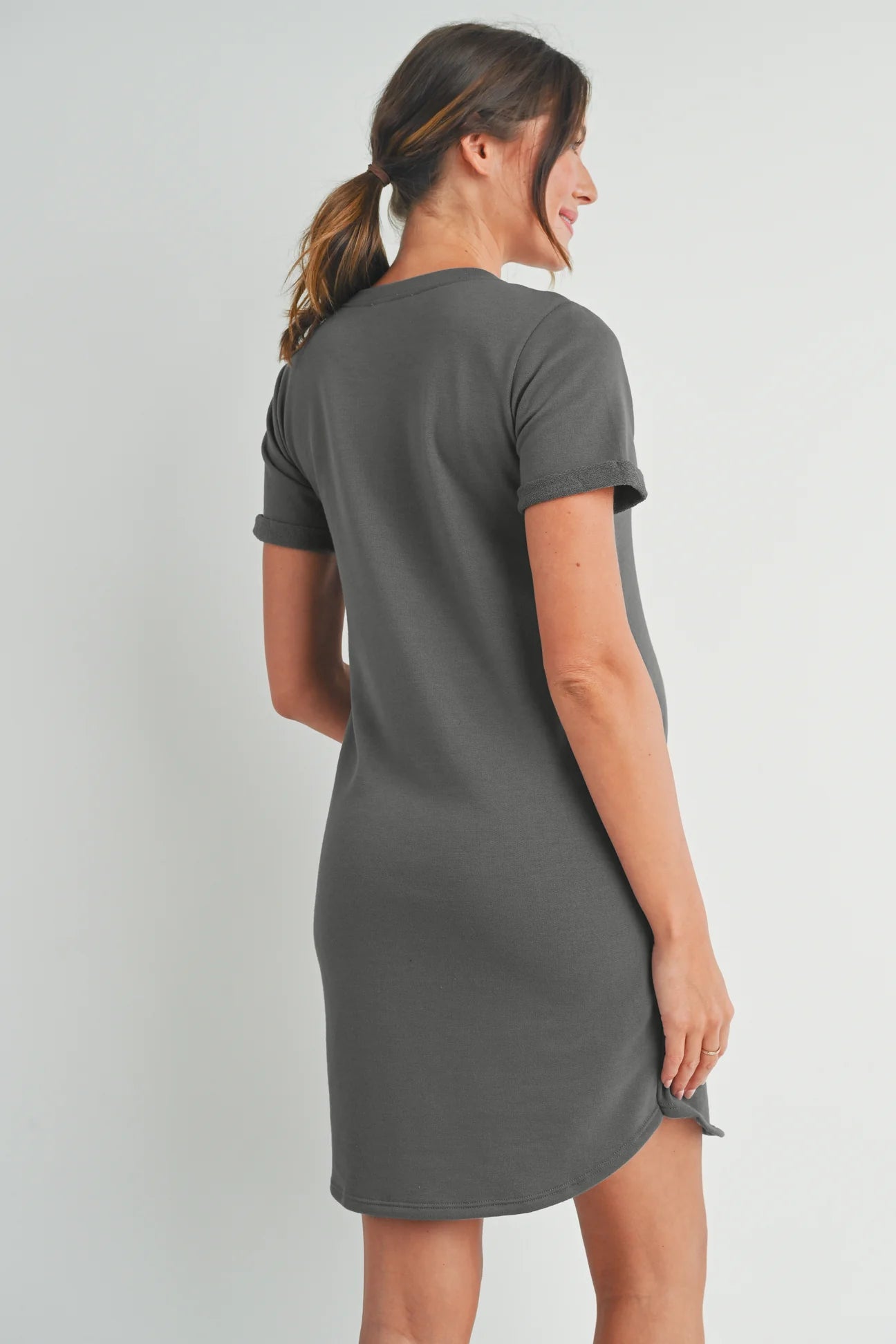 Crew Neck T-Shirt Dress - Yo Mama Maternity
