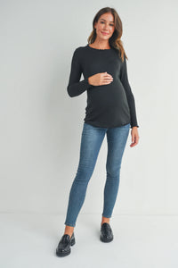 Jessa Wide Rib Top - Yo Mama Maternity
