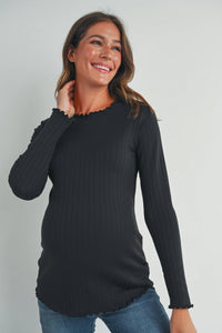 Jessa Wide Rib Top - Yo Mama Maternity
