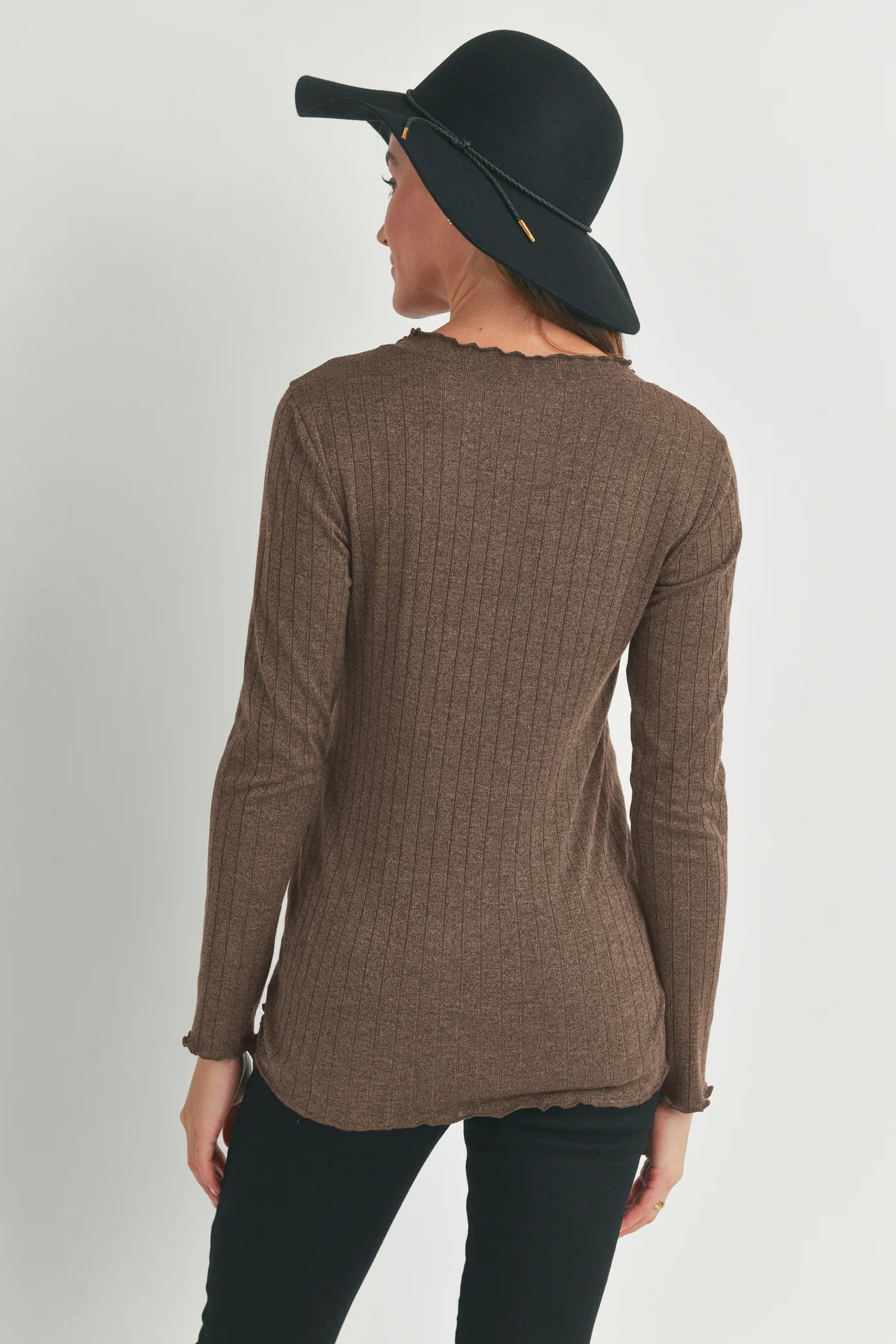 Jessa Wide Rib Top - Yo Mama Maternity