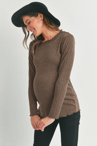 Jessa Wide Rib Top - Yo Mama Maternity