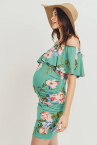 Summer Floral Off The Shoulder - Yo Mama Maternity