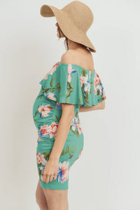 Summer Floral Off The Shoulder - Yo Mama Maternity