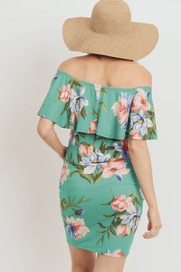 Summer Floral Off The Shoulder - Yo Mama Maternity