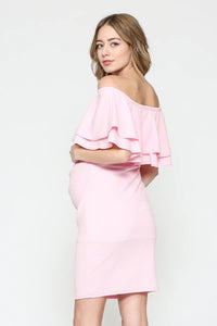 Double Ruffle Dress - Yo Mama Maternity