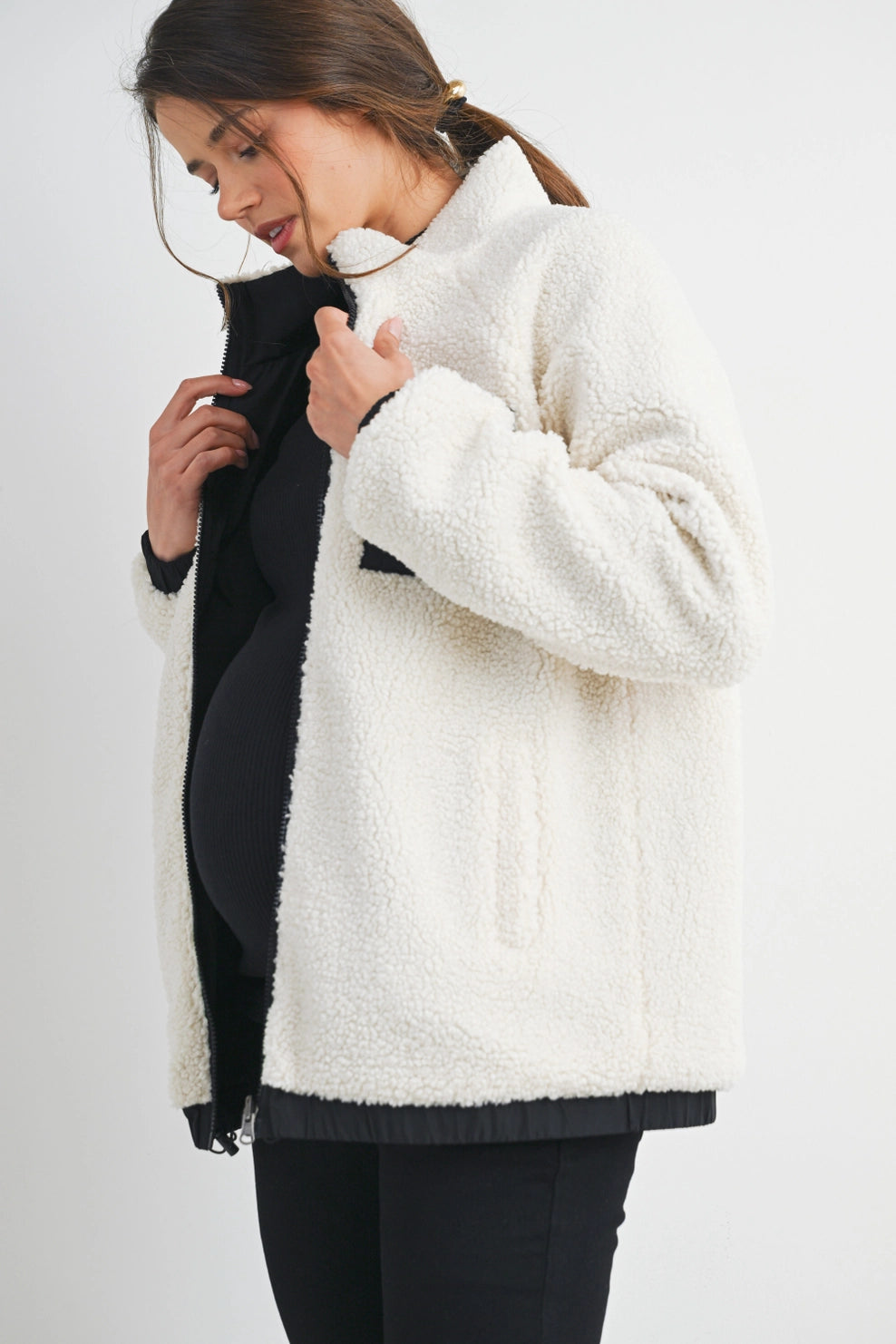 Aspen Short Teddy Fleece - Yo Mama Maternity