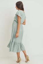 Flutter Sleeve VNeck Dress