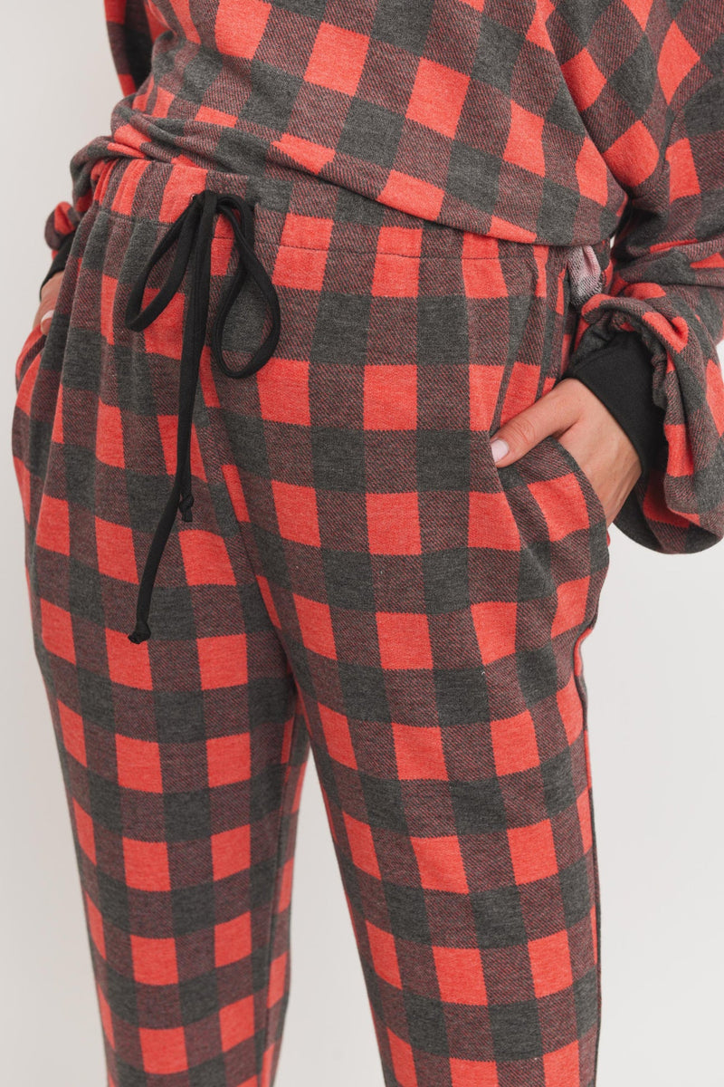 Plaid Lounge Set