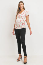 Cross Front Ruched Top - Yo Mama Maternity
