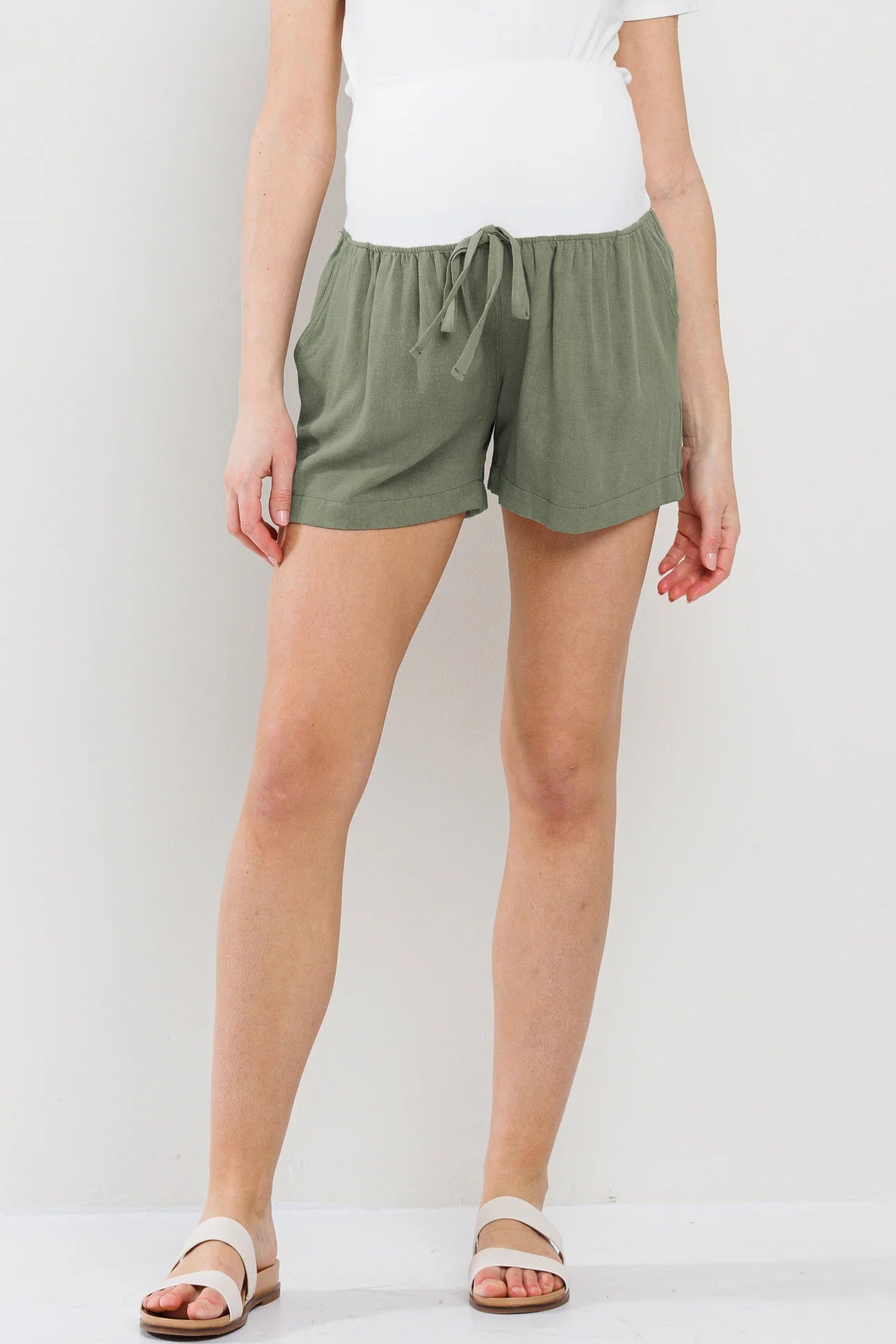 Drawstring Pocket Short - Yo Mama Maternity