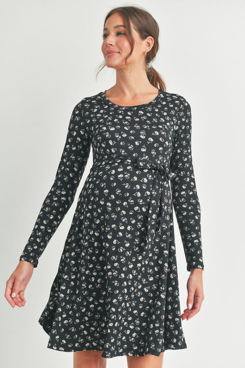 LS Floral Aline Dress