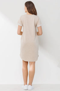 Crew Neck T-Shirt Dress - Yo Mama Maternity