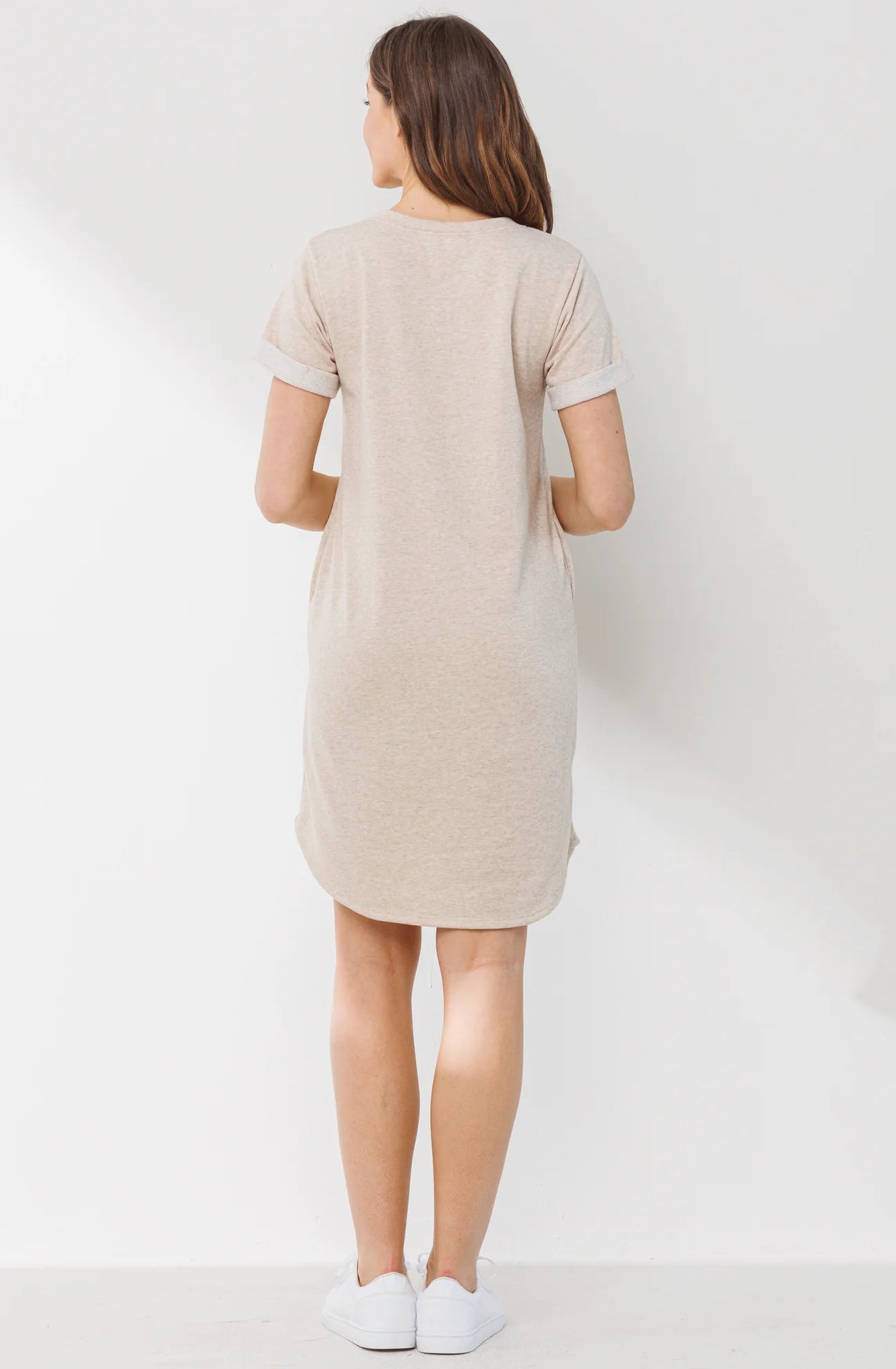 Crew Neck T-Shirt Dress - Yo Mama Maternity