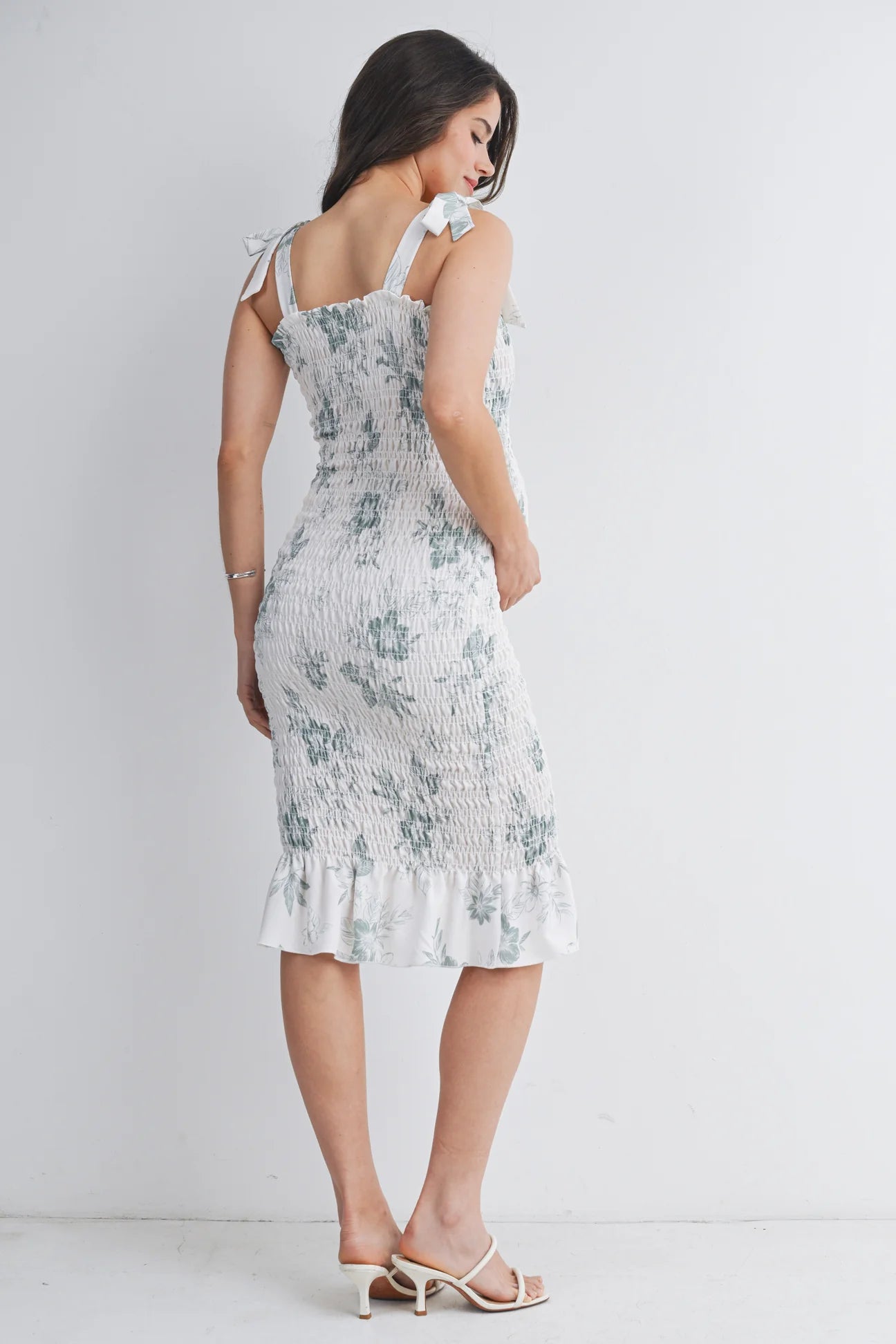 Shelly Smocked Bodycon Dress - Yo Mama Maternity