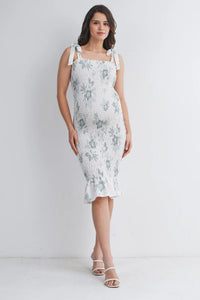 Shelly Smocked Bodycon Dress - Yo Mama Maternity