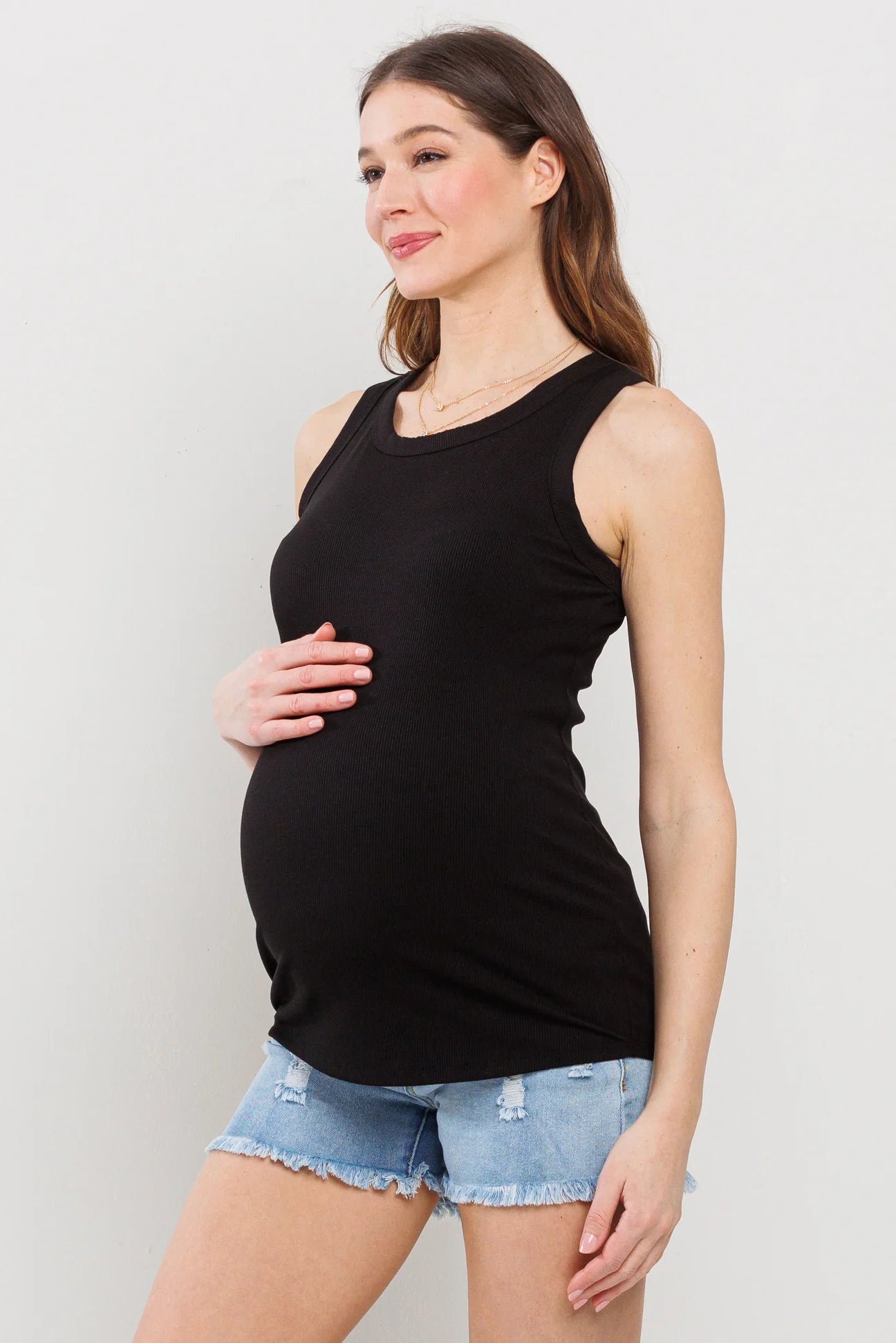 Scoop Neck Basic Tank - Yo Mama Maternity