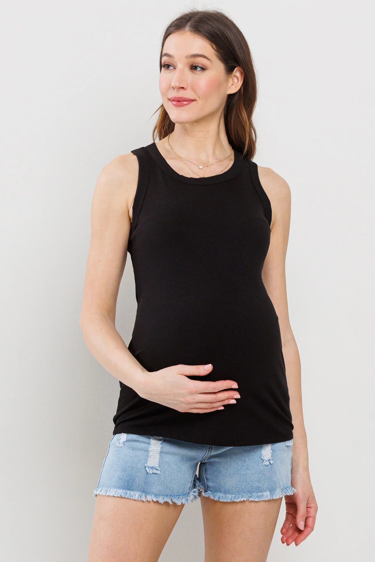 Scoop Neck Basic Tank - Yo Mama Maternity