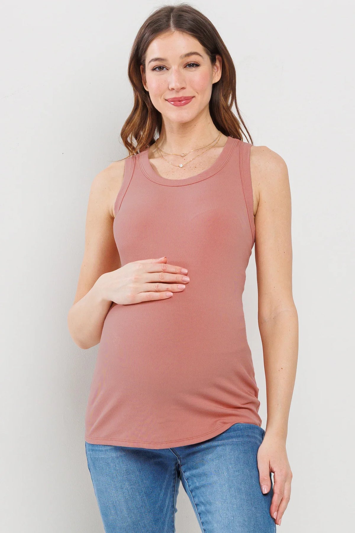 Scoop Neck Basic Tank - Yo Mama Maternity