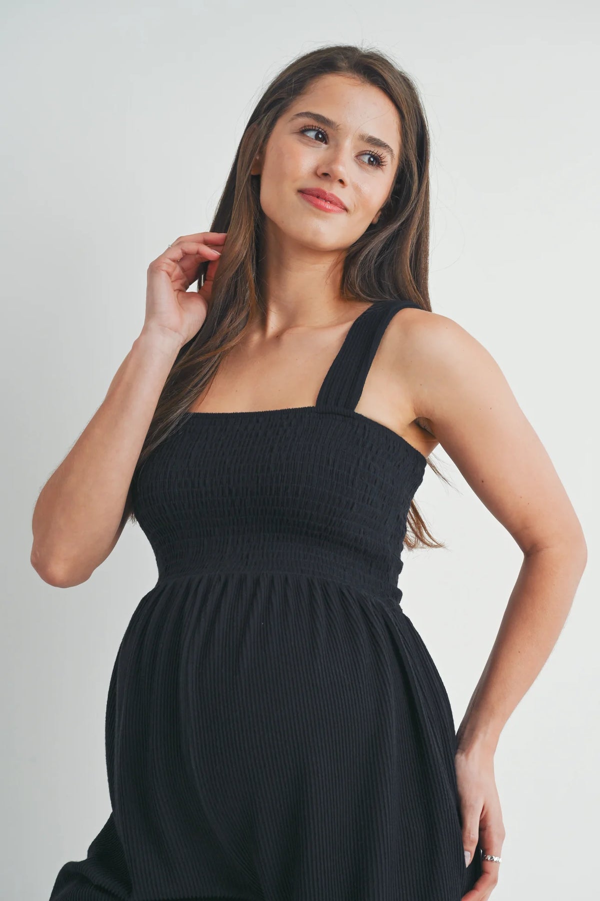 Smocked Top Short Jumper - Yo Mama Maternity