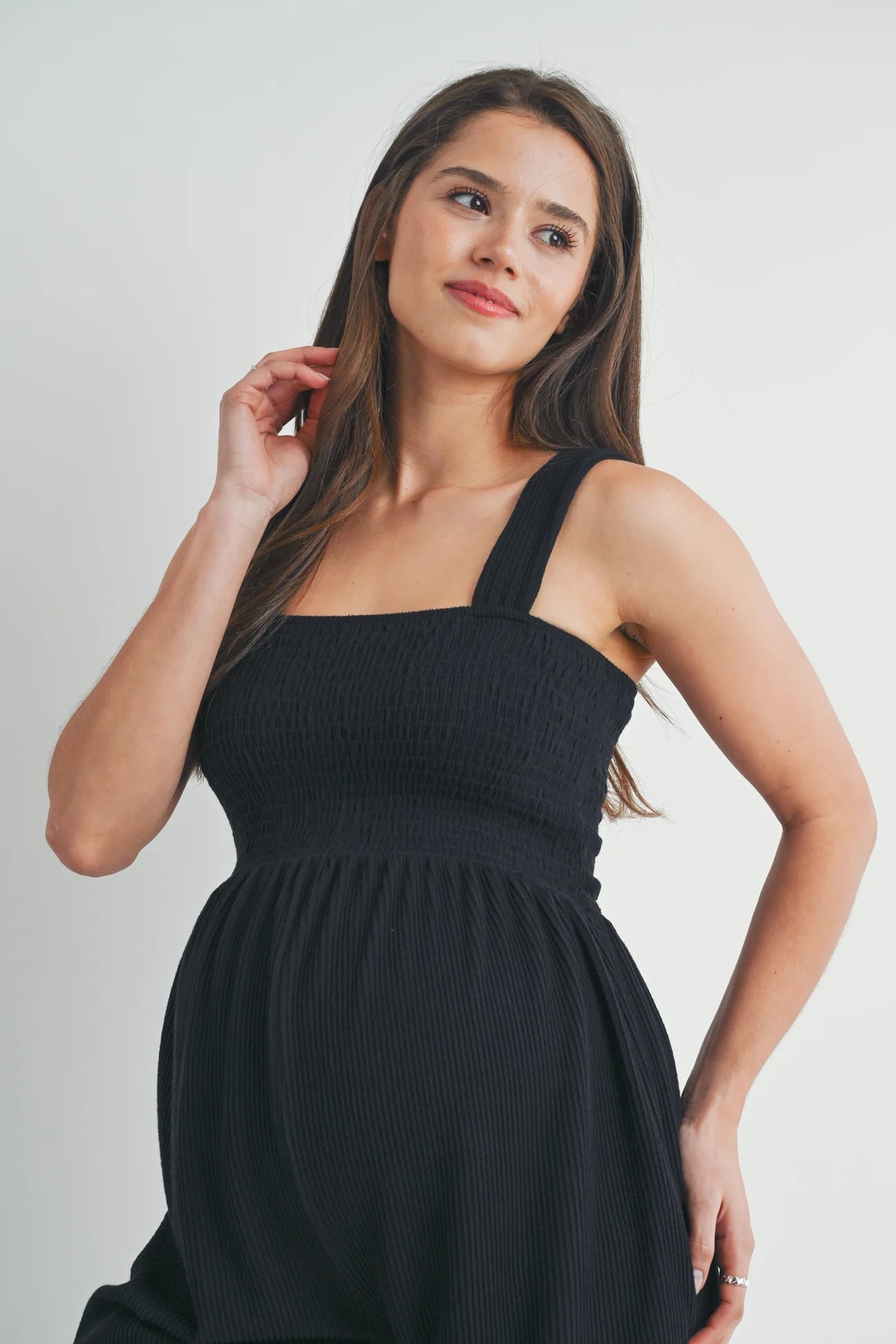 Smocked Top Short Jumper - Yo Mama Maternity