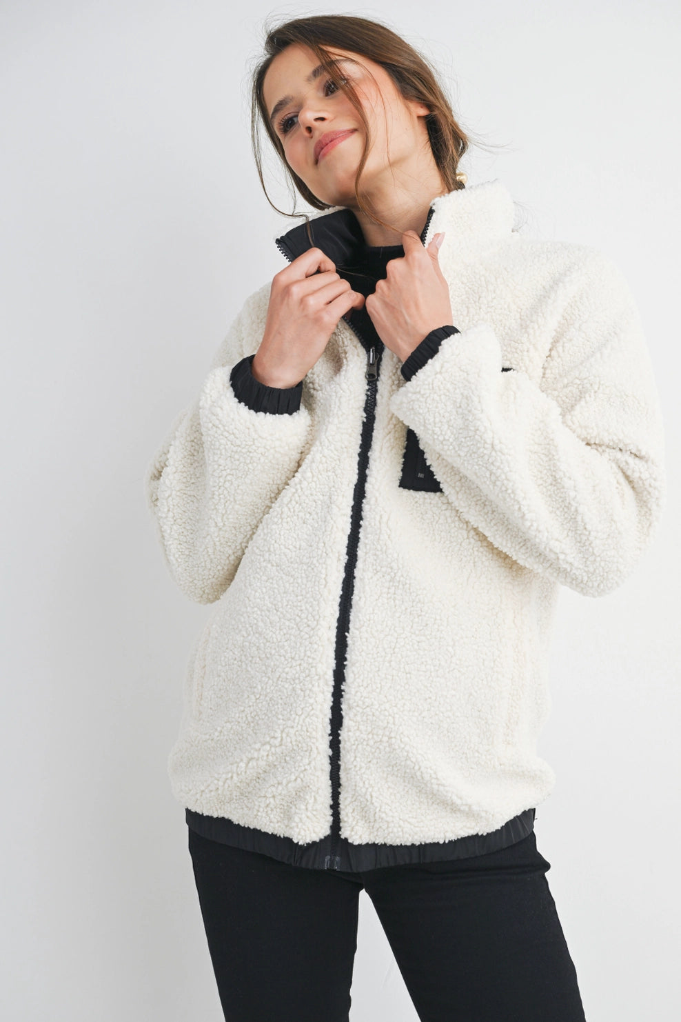 Aspen Short Teddy Fleece - Yo Mama Maternity