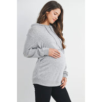 Double Layer LS Hoodie - Yo Mama Maternity