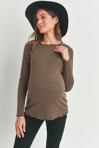Jessa Wide Rib Top - Yo Mama Maternity