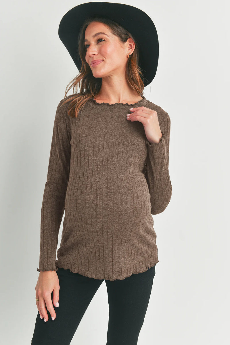 Jessa Wide Rib Top - Yo Mama Maternity