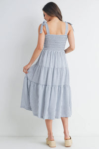 Chelsea Tiered Tie Dress - Yo Mama Maternity