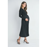 Val Dress W/ Pleated Skirt - Yo Mama Maternity
