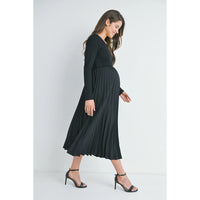Val Dress W/ Pleated Skirt - Yo Mama Maternity