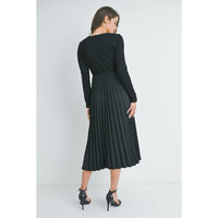 Val Dress W/ Pleated Skirt - Yo Mama Maternity