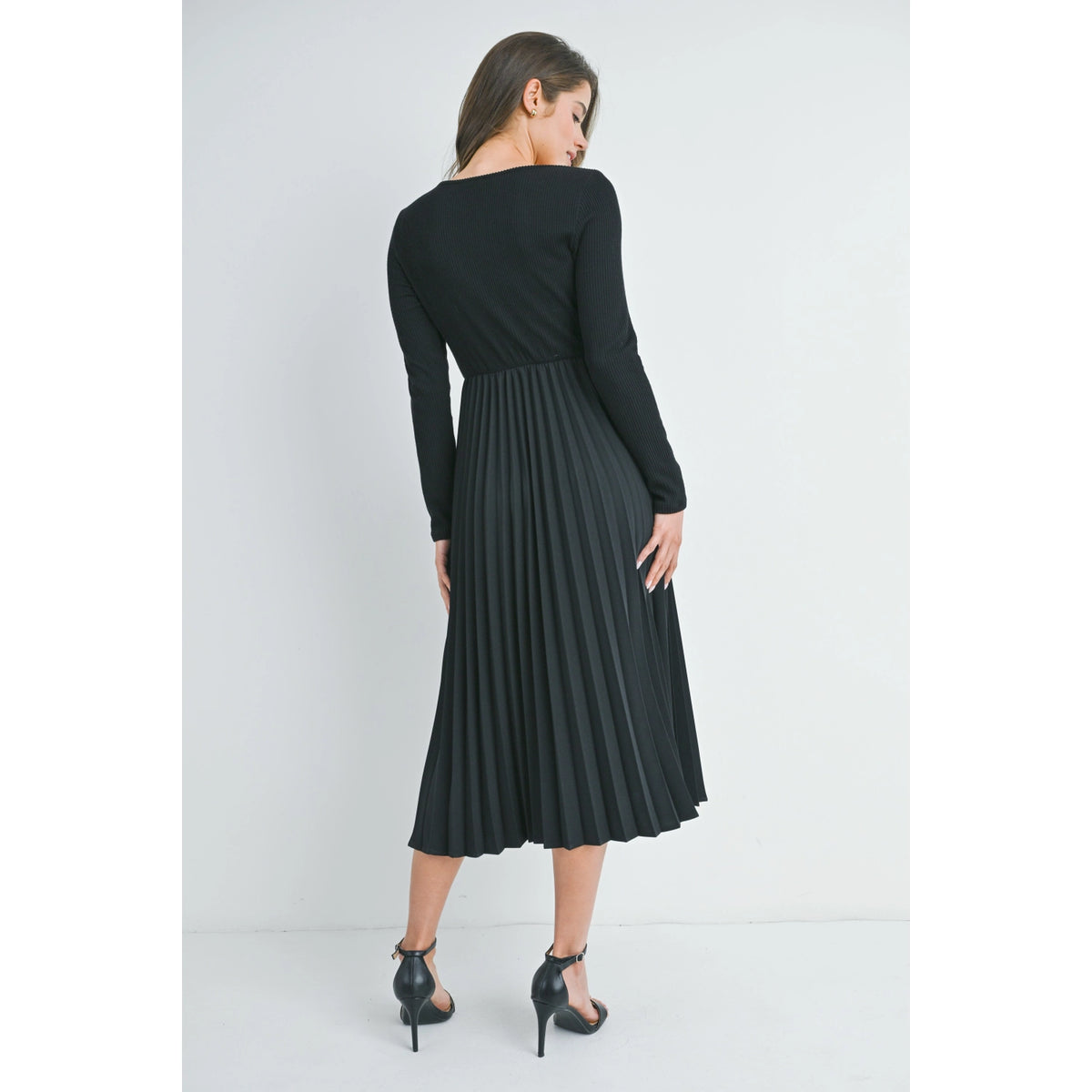 Val Dress W/ Pleated Skirt - Yo Mama Maternity