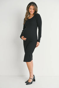 Janey Ribbed LS Dress