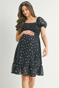Betty Floral Smocked Dress - Yo Mama Maternity
