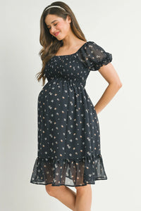 Betty Floral Smocked Dress - Yo Mama Maternity