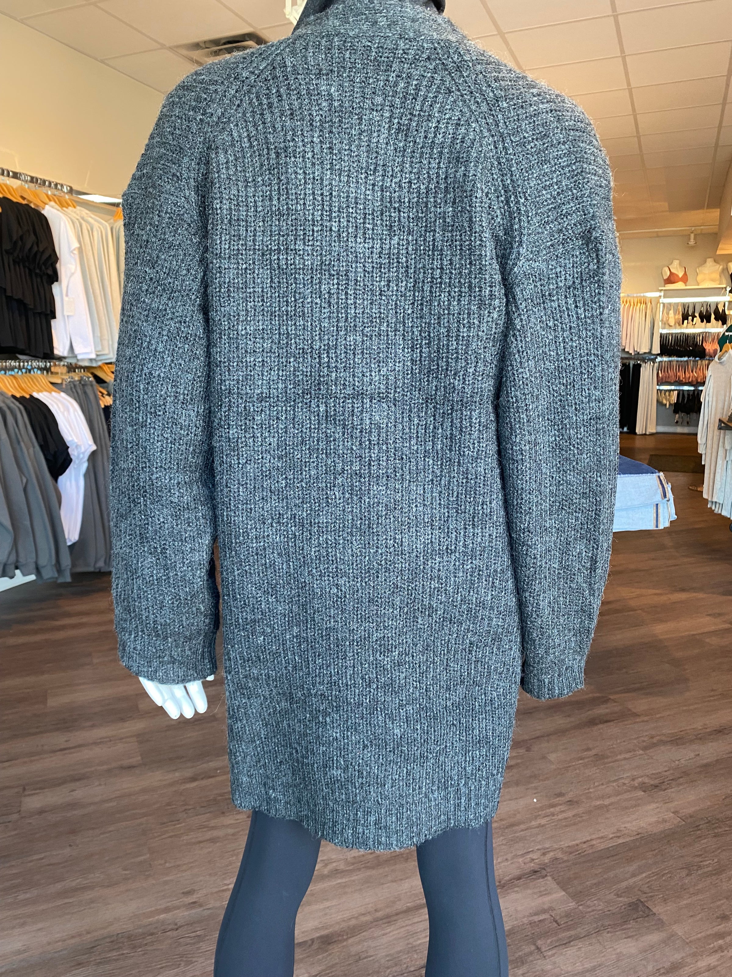 Open Cardigan w/ Front Pockets - Yo Mama Maternity
