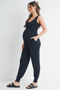 Amanda Jogger Jumpsuit w/ Pockets - Yo Mama Maternity