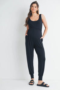 Amanda Jogger Jumpsuit w/ Pockets - Yo Mama Maternity