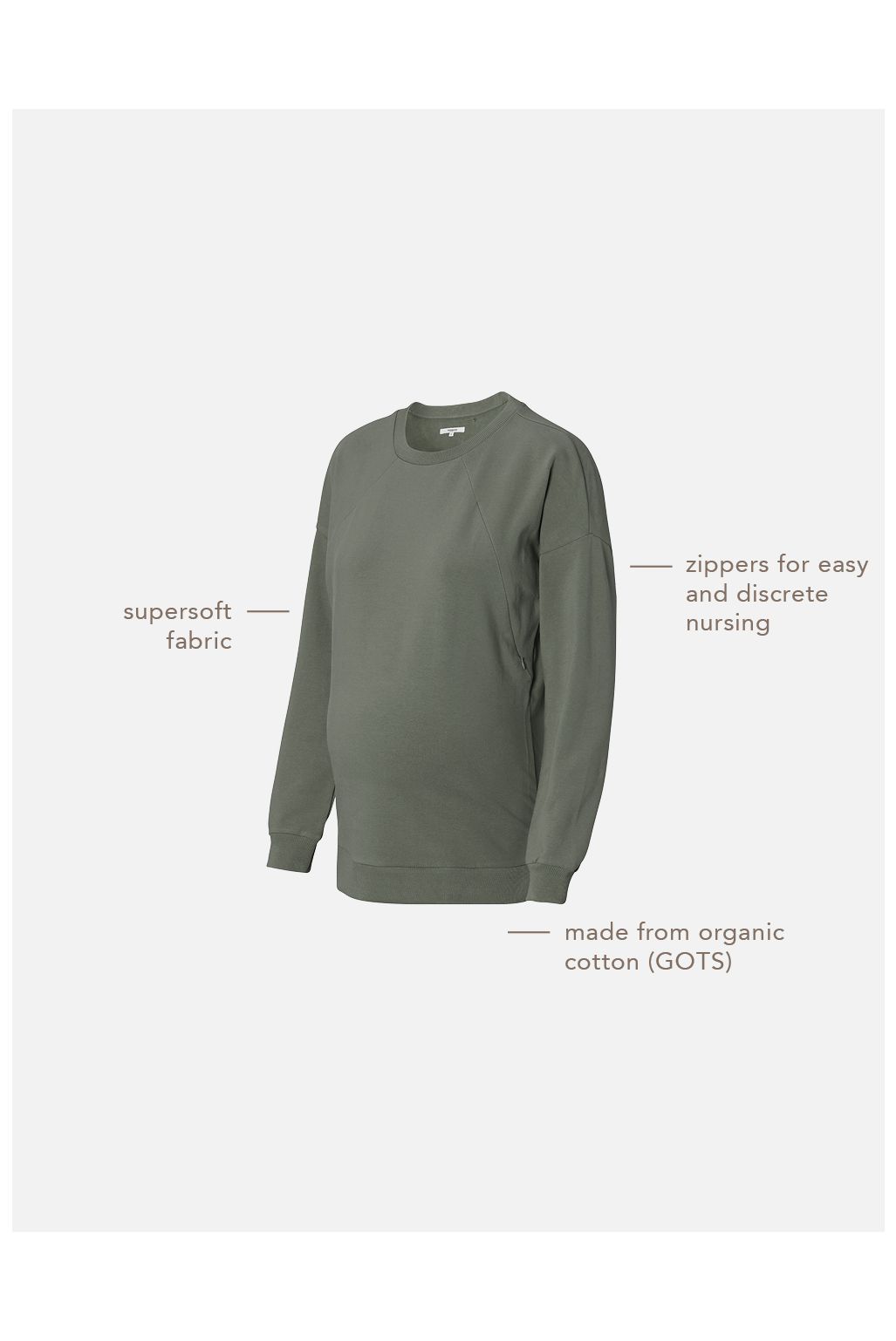 Lesy Nursing Friendly Sweatshirt - Yo Mama Maternity