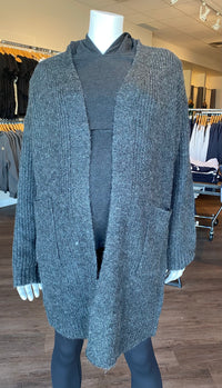 Open Cardigan w/ Front Pockets - Yo Mama Maternity
