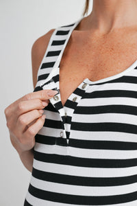 Taryn Striped Tank Dress - Yo Mama Maternity