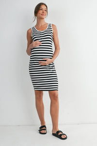 Taryn Striped Tank Dress - Yo Mama Maternity