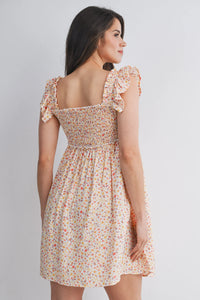Savannah Smocked Front Flowy Dress - Yo Mama Maternity