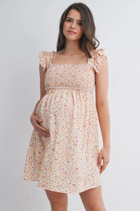 Savannah Smocked Front Flowy Dress - Yo Mama Maternity