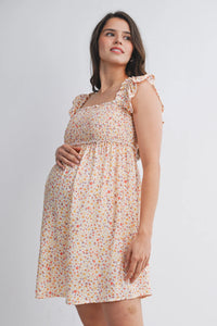 Savannah Smocked Front Flowy Dress - Yo Mama Maternity
