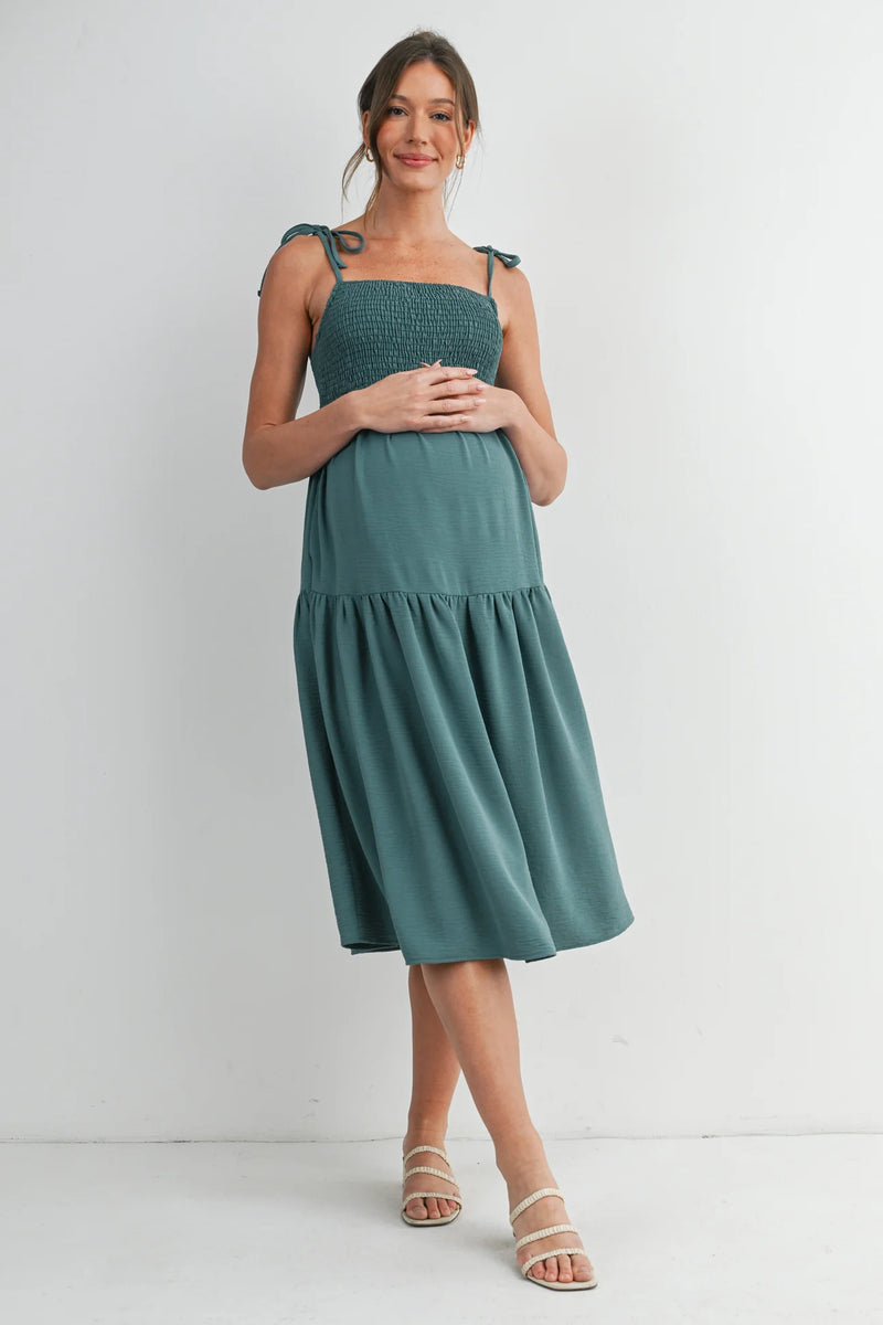 Tayla Tiered Smock Top Dress - Yo Mama Maternity